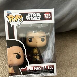 Funko Pop Jedi Master Sol Figure - Brown and Yellow